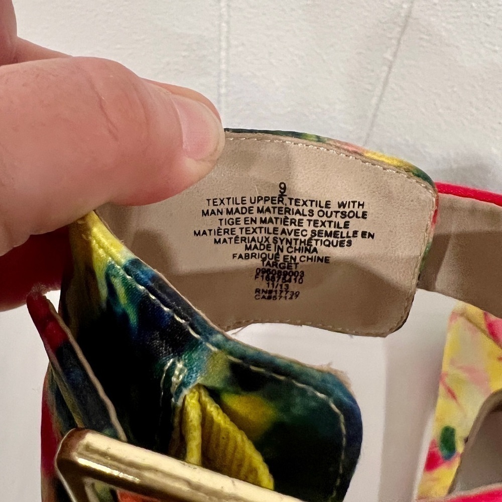 3/$25 SALE🎈Mossimo multicolored ankle strap sandals - Picture 9 of 14